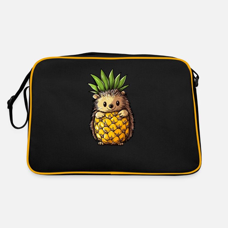 Pineapple Hedgehog Retro Bag