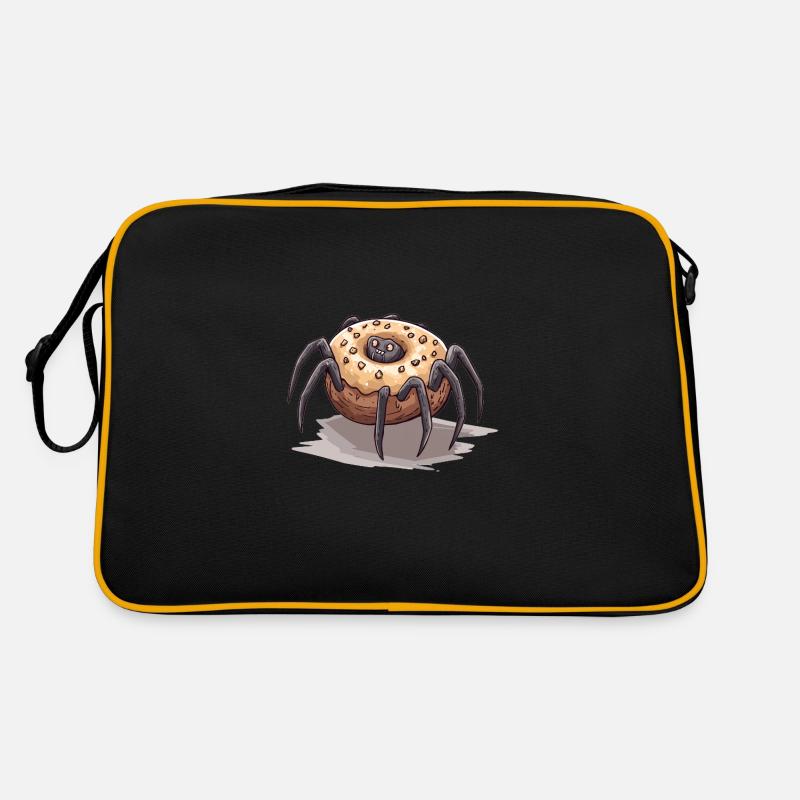 Donut araignée drôle motif créatif Sac Retro