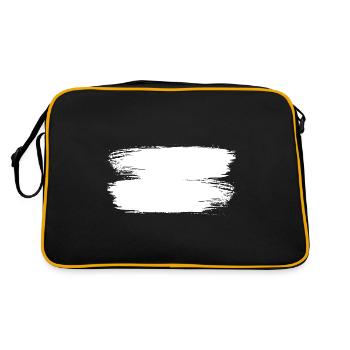 Brush Stroke Background Distressed Strokes Stroke - Retro Bag - black/gold - Back