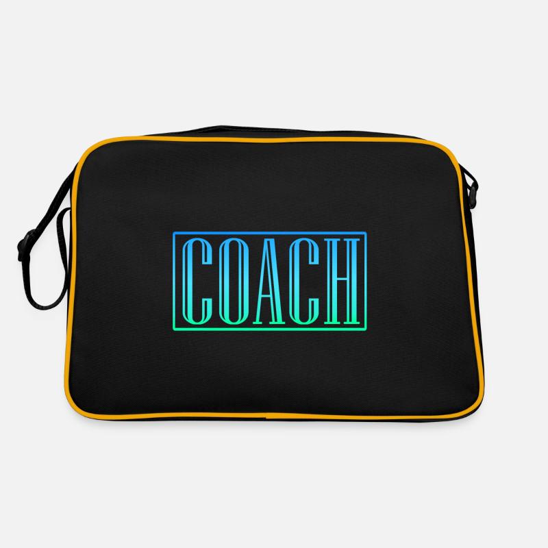 Coach Trainer Coach Trainer Personal Trainer - Retro Tasche - Schwarz/Gold