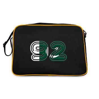 TEAM 92 PAKISTAN - Retro Tasche - Schwarz/Gold - Hinten
