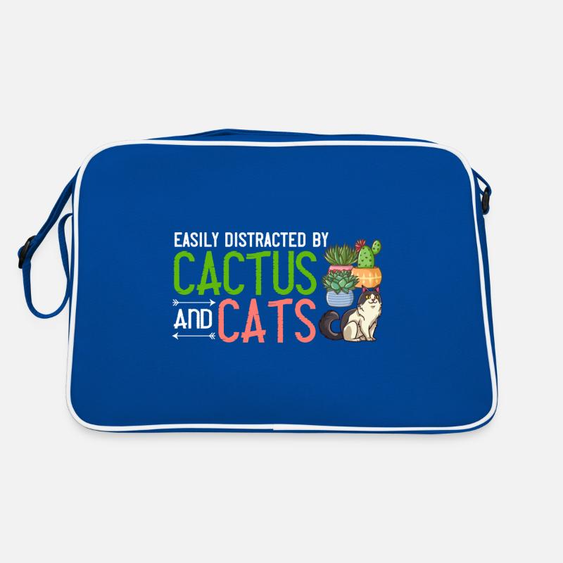 Catcus Cactus Chat Plantes Succulentes Cactus Sac Retro