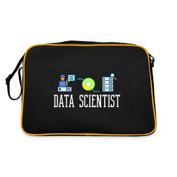 Data Scientist Data Science Science - Retro Bag - black/gold - Back