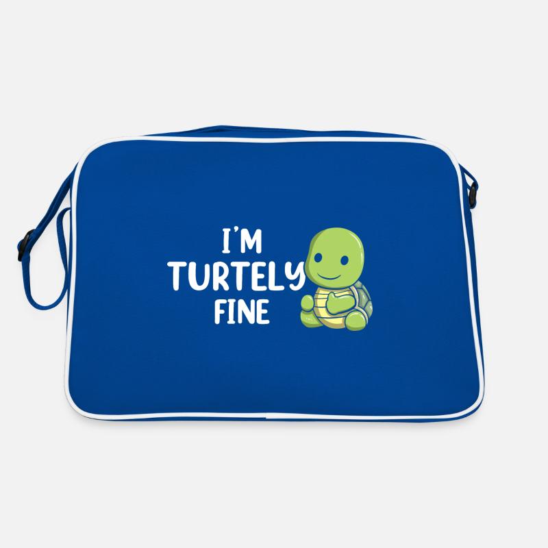 Turtely Fine Funny Turtle Diver Retro Bag