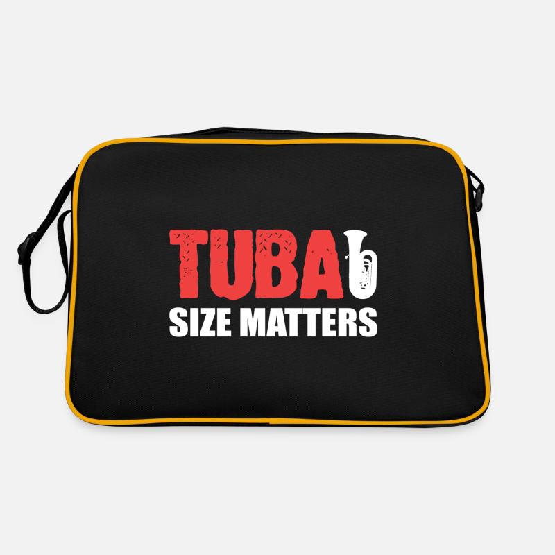 Tuba Size Matters Instrumentalist Gift Retro Bag