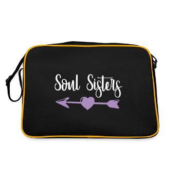 Partner Look Couple Partner Couple Couple Family - Retro Bag - black/gold - Back