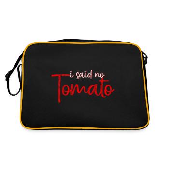 I Said No Tomato 2 - Retro Bag - black/gold - Back