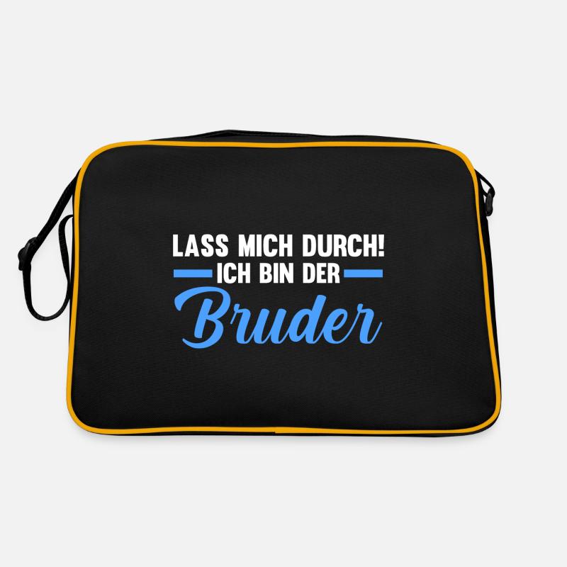 Lass mich durch ich bin der Bruder Retro Tasche
