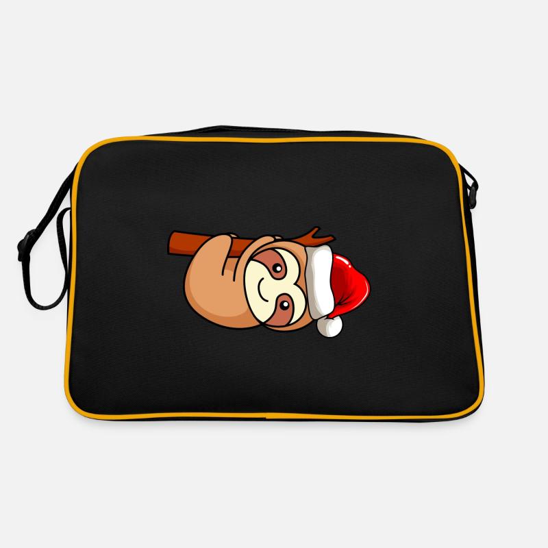 Faultier Comic Weihnachten Retro Tasche
