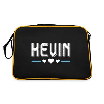 Kevin - Retro Bag - black/gold - Back