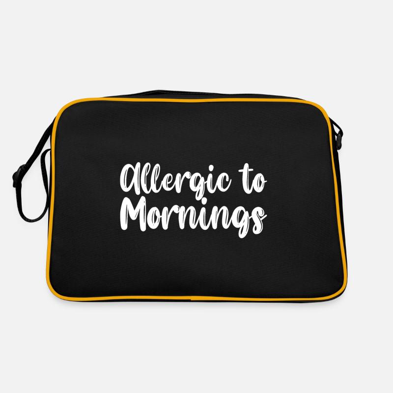 Allergic To Mornings Retro Bag