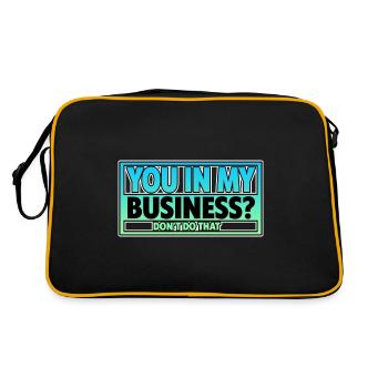 Toi dans mes affaires, ne fais pas ça 2 - Sac Retro - noir/or - Dos