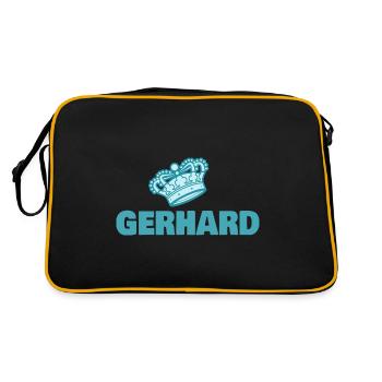 Gerhard - Sac Retro - noir/or - Dos