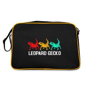 gecko - Retro Bag - black/gold - Back