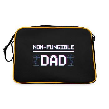 Non-Fungible Dad Token NFTs Crypto Art Father - Retro Bag - black/gold - Back