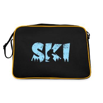 Skier Blue Vacances de ski - Sac Retro - noir/or - Dos