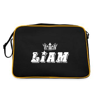 Liam - Retro Bag - black/gold - Back