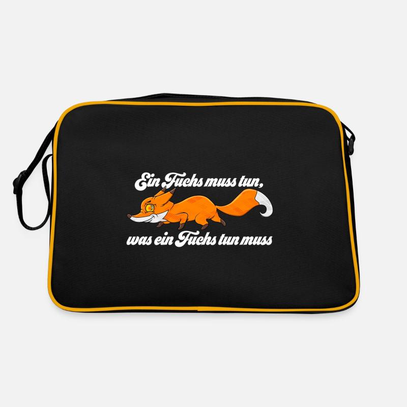 Ein Fuchs muss tun was ein Fuchs tun muss Retro Tasche