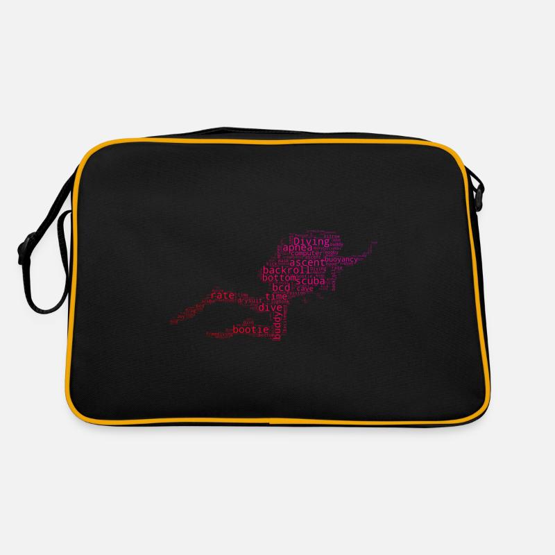 Divers Free Dive Scuba Divers Men Retro Bag