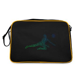 Volley-ball masculin Volley-ball volley-ball - Sac Retro - noir/or - Dos