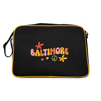Baltimore - Retro Bag - black/gold - Back