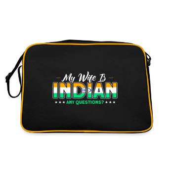 India Indian Roots Gift - Retro Bag - black/gold - Back