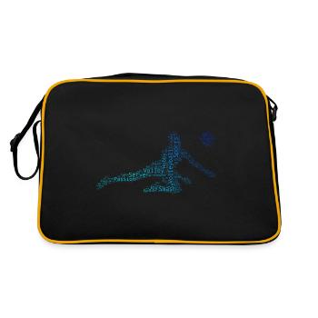 Volley Volley-ball masculin Volley-ball féminin - Sac Retro - noir/or - Dos