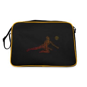 Volley-ball féminin Volley-ball masculin Volley-ball - Sac Retro - noir/or - Dos