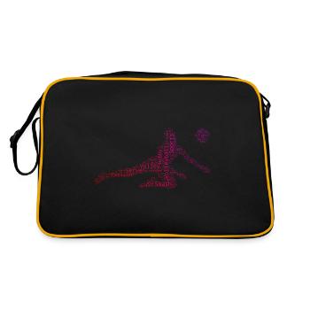 Jeux de volley-ball Joueurs de volley-ball Joueurs de volley-ball - Sac Retro - noir/or - Dos