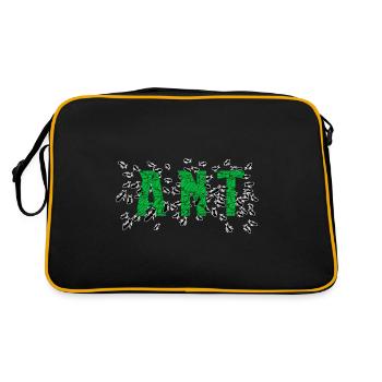 fourmi - Sac Retro - noir/or - Dos