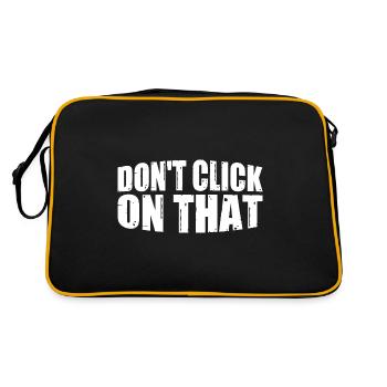 Don't Click On That 8 - Retro Bag - black/gold - Back