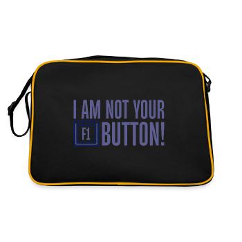 I Am Not Your F1 Button 4 - Retro Bag - black/gold - Back