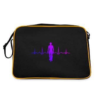 Cycling Mtb Cycling Cycling Bike - Retro Bag - black/gold - Back