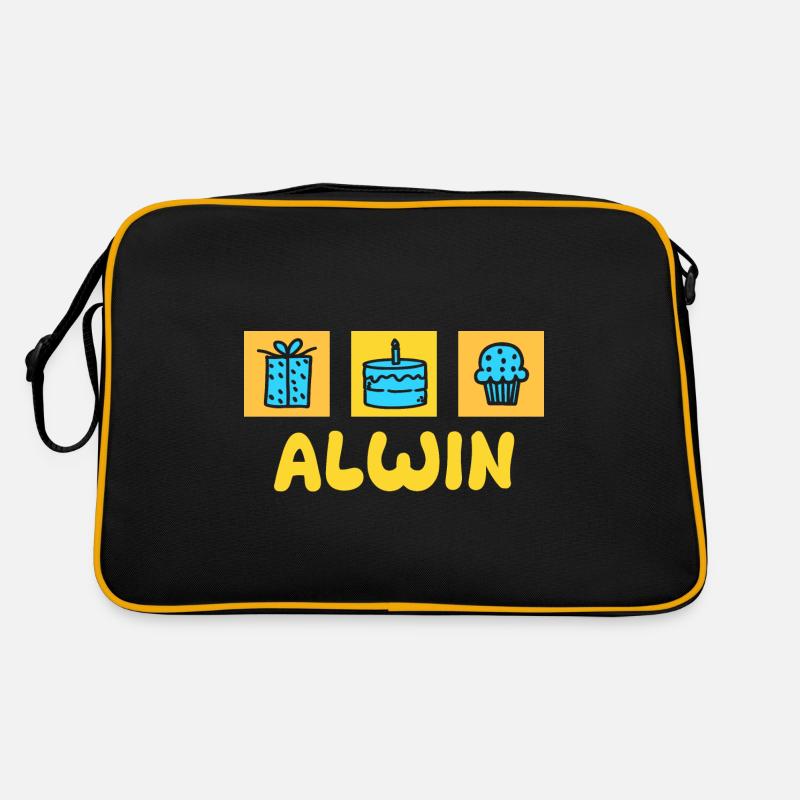 Prénom Alwin Sac Retro