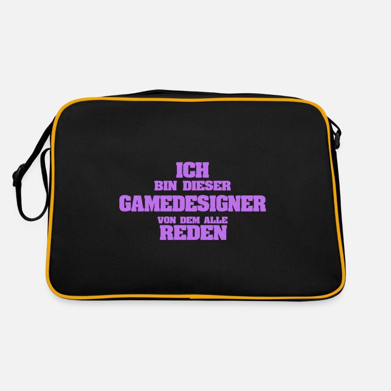 Beruf Gamedesigner Retro Tasche
