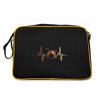 Drums - Retro Bag - black/gold - Back