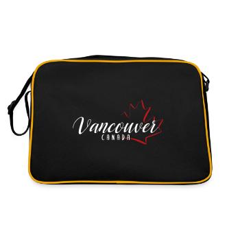 Vancouver Canada - Retro Bag - black/gold - Back