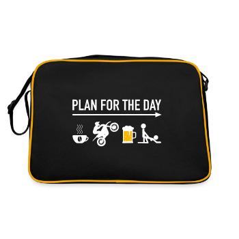 Motocross Daily Plan - Plan For The Day - Retro Bag - black/gold - Back