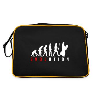 Snowboard Evolution - Retro Tasche - Schwarz/Gold - Hinten