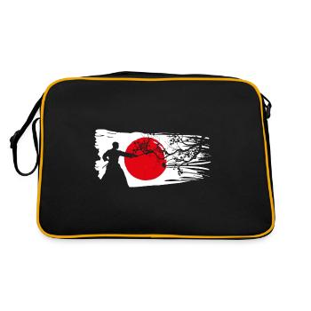 Kendo Japanese Martial Arts Kenjutsu Kendoka - Retro Bag - black/gold - Back