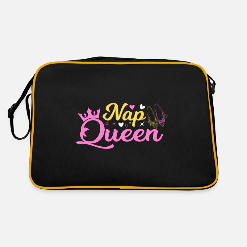 Nap Queen Funny Napping Sleeping Retro Tasche