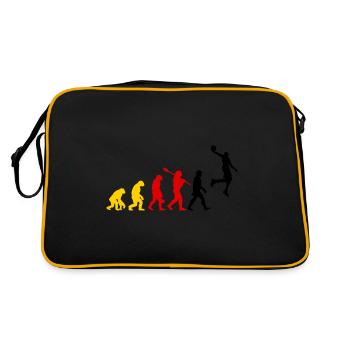Basketball Sports Evolution for BBall Lovers Dunk - Retro Tasche - Schwarz/Gold - Hinten