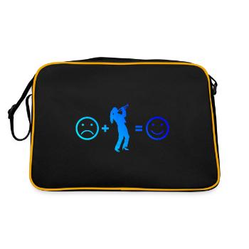 Trompettiste de jazz Trompettiste Trompettiste - Sac Retro - noir/or - Dos