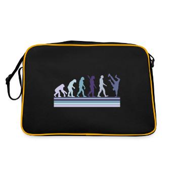 Evolution of Breakdancing B-Boy Dance Breakdance - Retro Tasche - Schwarz/Gold - Hinten