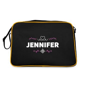 Jennifer - Sac Retro - noir/or - Dos