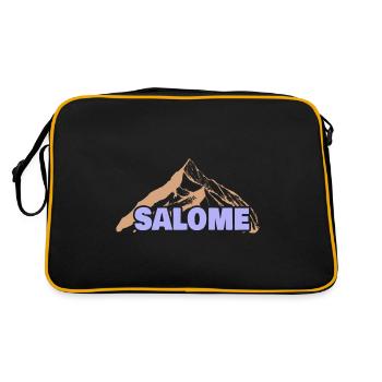 Funny Fun Gift Idea Name First Name Salome - Retro Bag - black/gold - Back