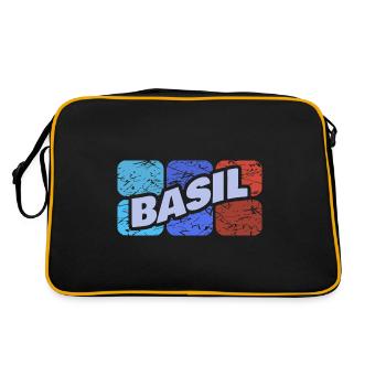 Gift for Basil - Retro Bag - black/gold - Back