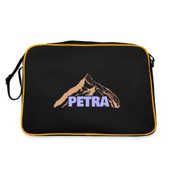 Idée cadeau Petra - Sac Retro - noir/or - Dos