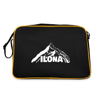 Ilona - Retro Tasche - Schwarz/Gold - Hinten