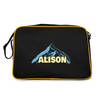 Alison comme prénom de femme - Sac Retro - noir/or - Dos